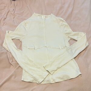 Ivory Long Sleeve Women's Top